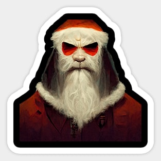 Evil Santa Claus Sticker